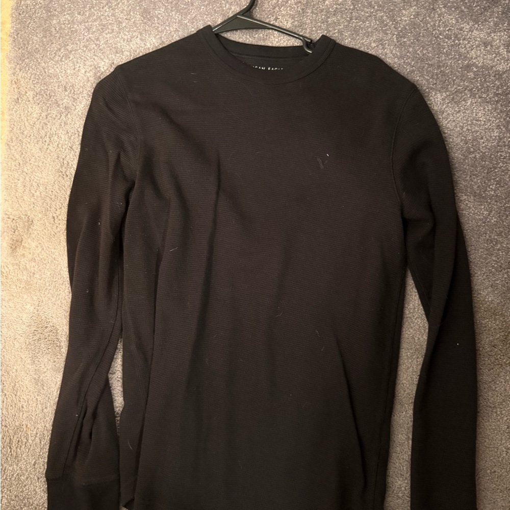American Eagle Outfitters Black Long Sleeve Tee
